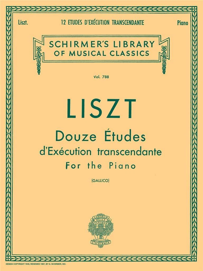 Liszt - 12 ÉTUDES D'EX'CUTION TRANSCENDANTE